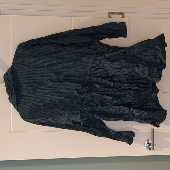 Sz 2 Kaliyana Empire Shirt Blue and Black Stripe - Picture 3 of 7